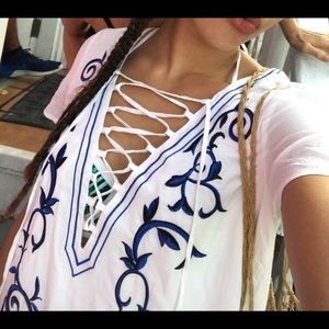 Blue & white Summer dress